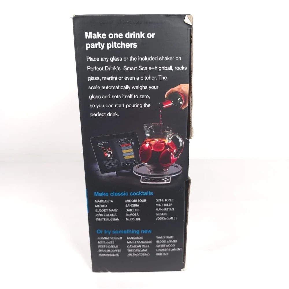 Perfect‎ Drink App-Controlled Smart Scale Bartending System Kit Shaker Included